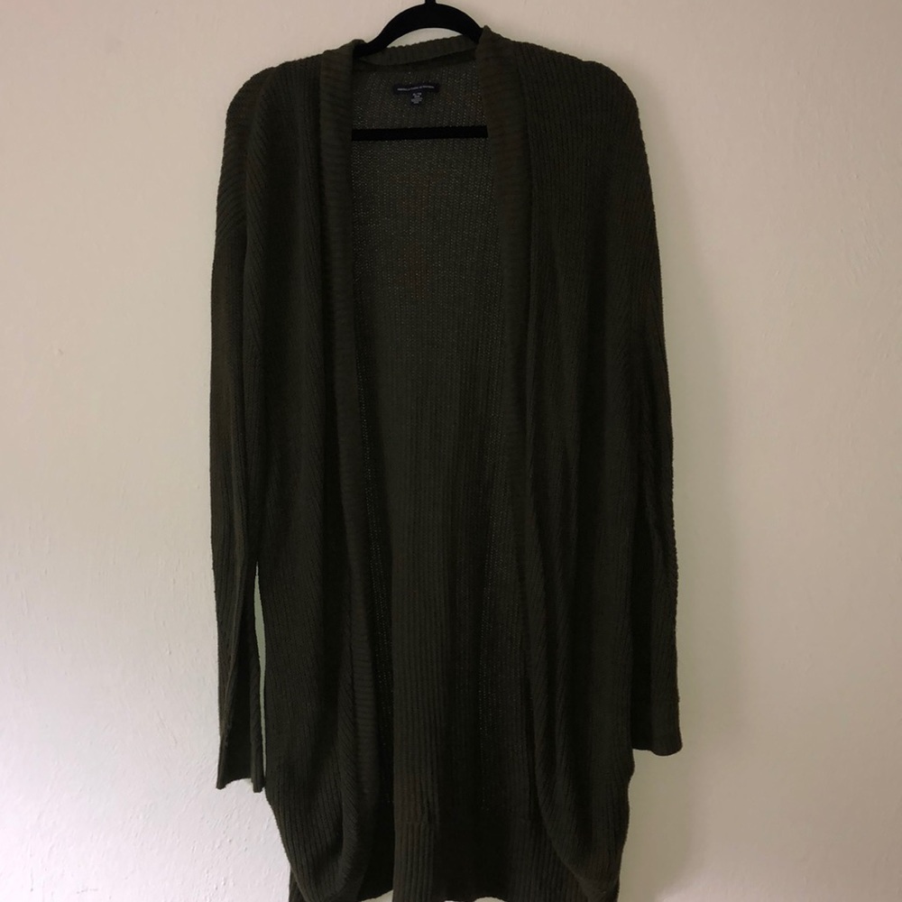 Green cardigan